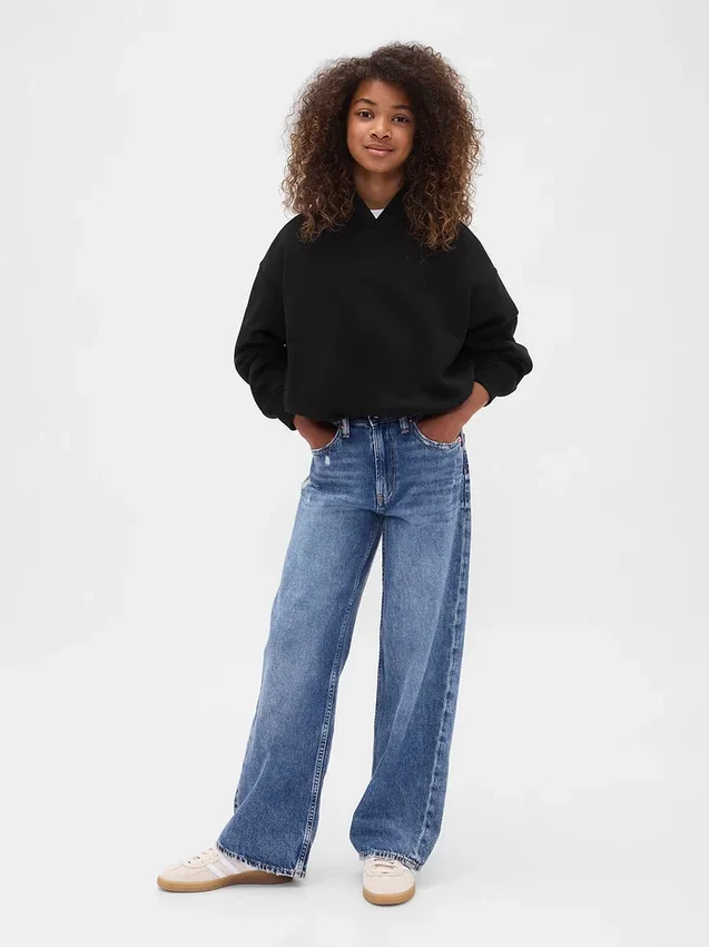 Kinder-Oversize-Bubble-Hoodie aus Vintagesoft