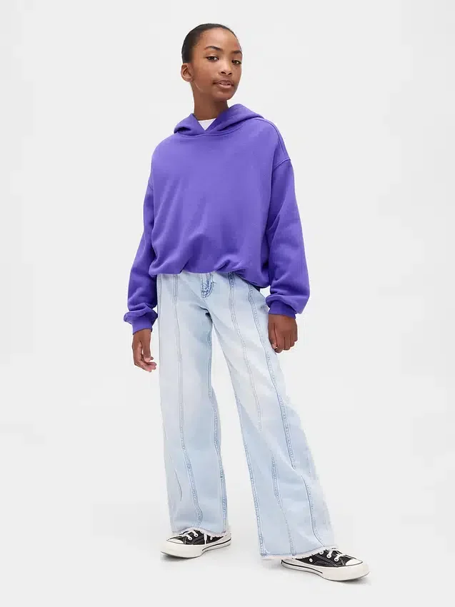 Kinder-Oversize-Bubble-Hoodie aus Vintagesoft