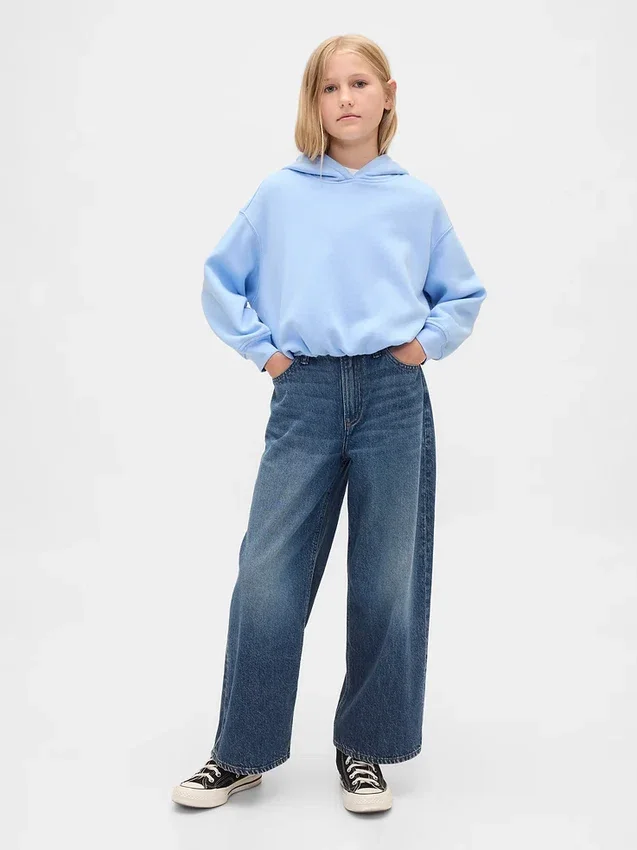 Kinder-Oversize-Bubble-Hoodie aus Vintagesoft
