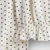 Kinder-Peplum-Oberteil aus Crinkle-Stoff