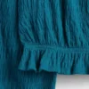 Kinder-Peplum-Oberteil aus Crinkle-Stoff