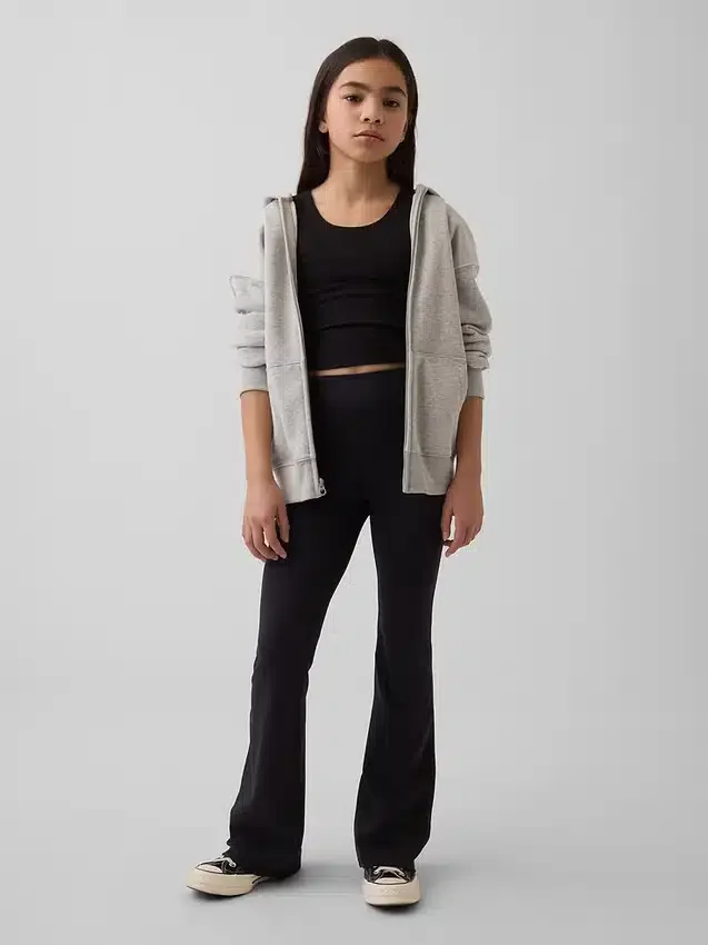 Kinder-Performance-Leggings mit ausgestelltem Bein
