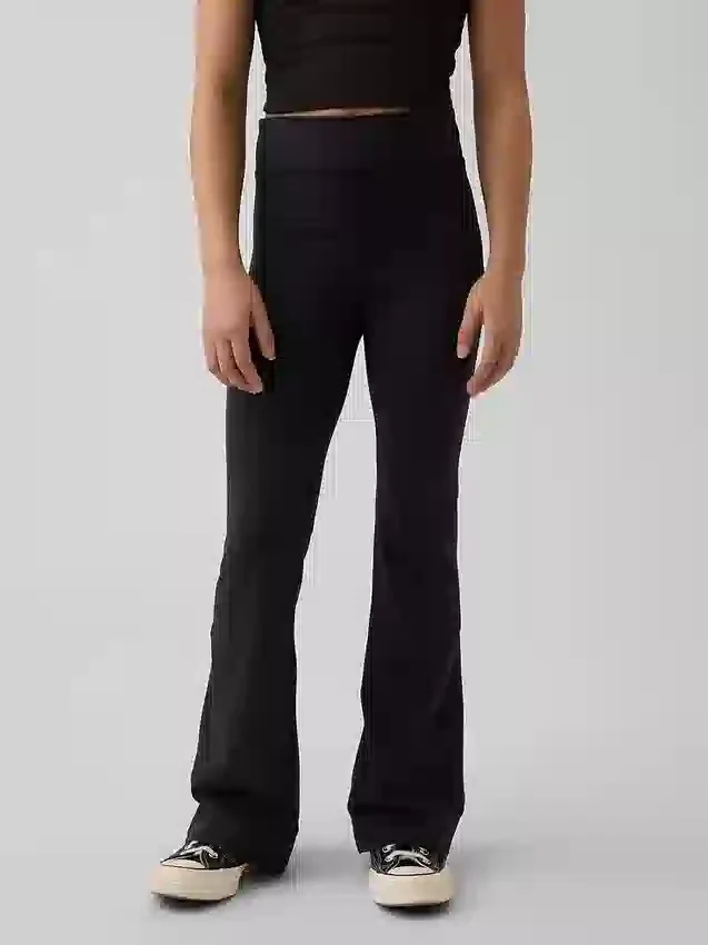 Kinder-Performance-Leggings mit ausgestelltem Bein