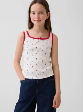 Kinder-Pointelle-Tanktop