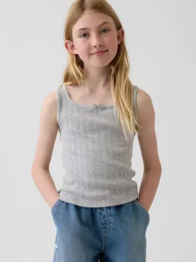Kinder-Pointelle-Tanktop