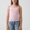 Kinder-Pointelle-Tanktop