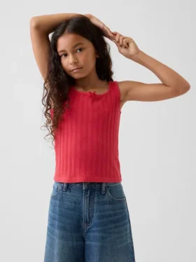 Kinder-Pointelle-Tanktop