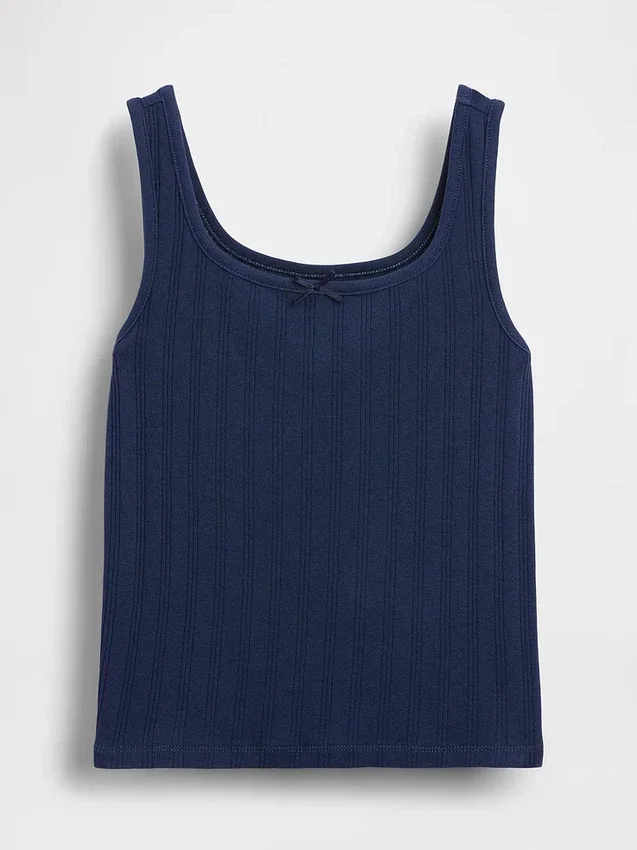 Kinder-Pointelle-Tanktop