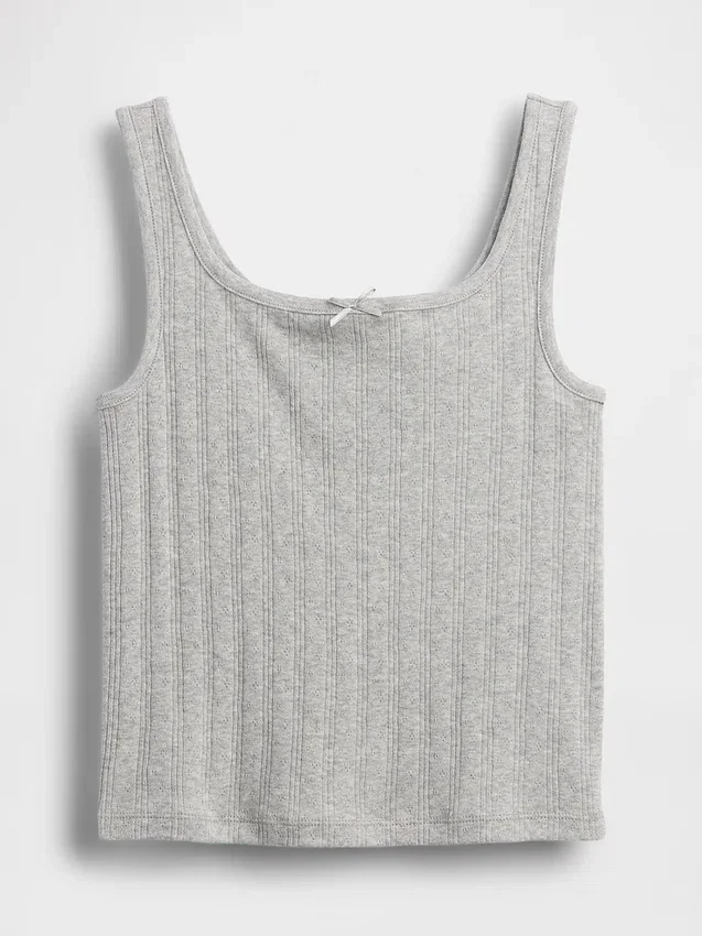 Kinder-Pointelle-Tanktop