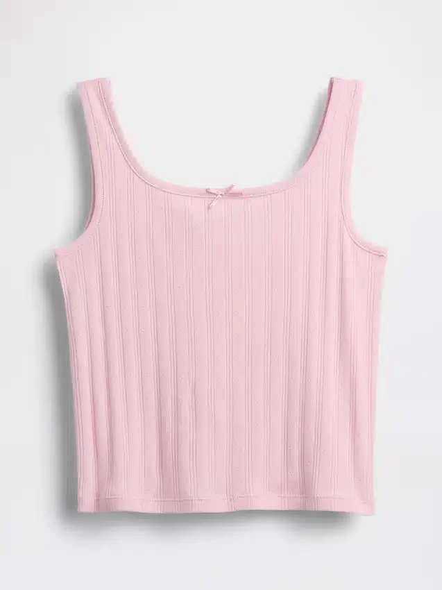 Kinder-Pointelle-Tanktop