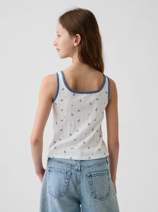Kinder-Pointelle-Tanktop