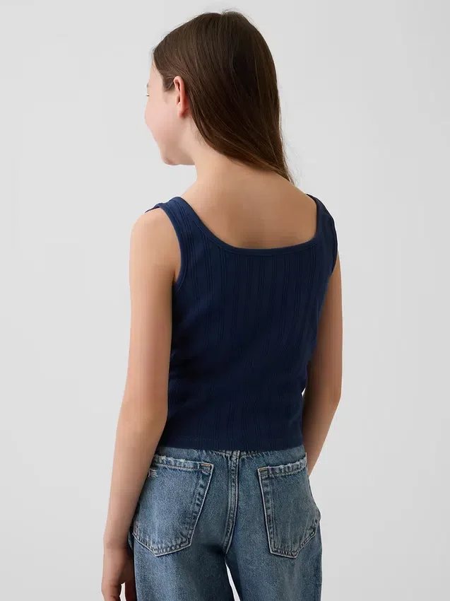 Kinder-Pointelle-Tanktop