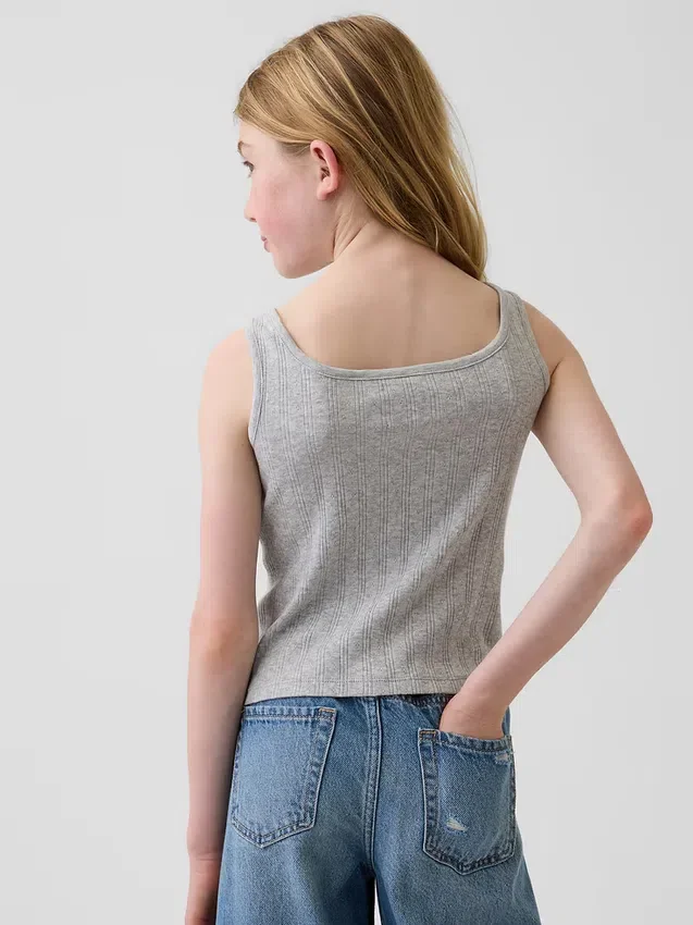 Kinder-Pointelle-Tanktop