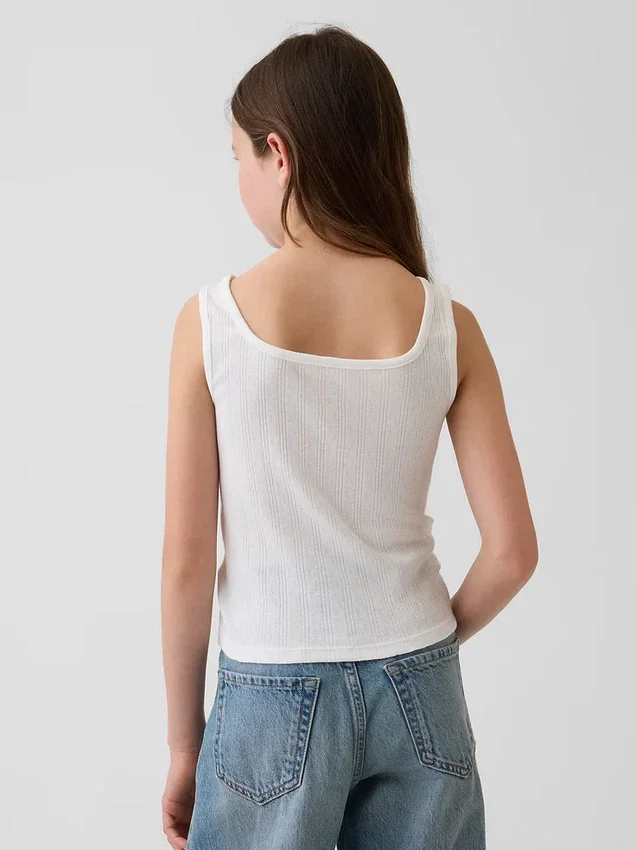 Kinder-Pointelle-Tanktop
