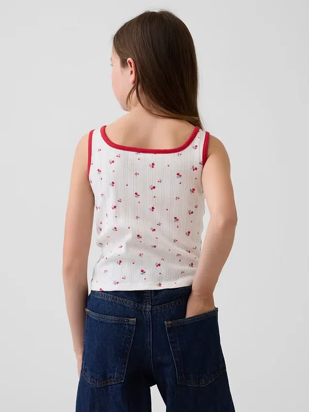 Kinder-Pointelle-Tanktop