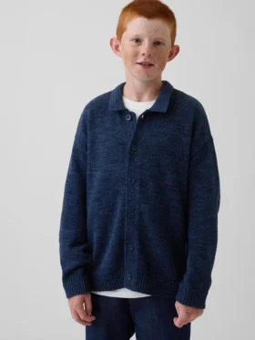 Kinder-Polo-Pullover in lockerer Passform