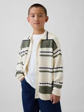 Kinder-Polo-Pullover in lockerer Passform