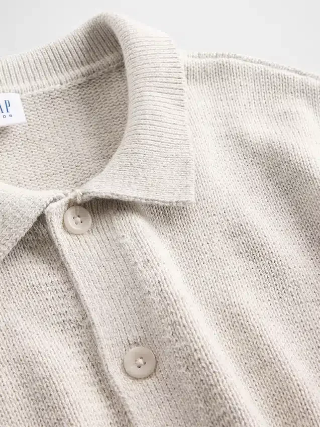Kinder-Polo-Pullover in lockerer Passform