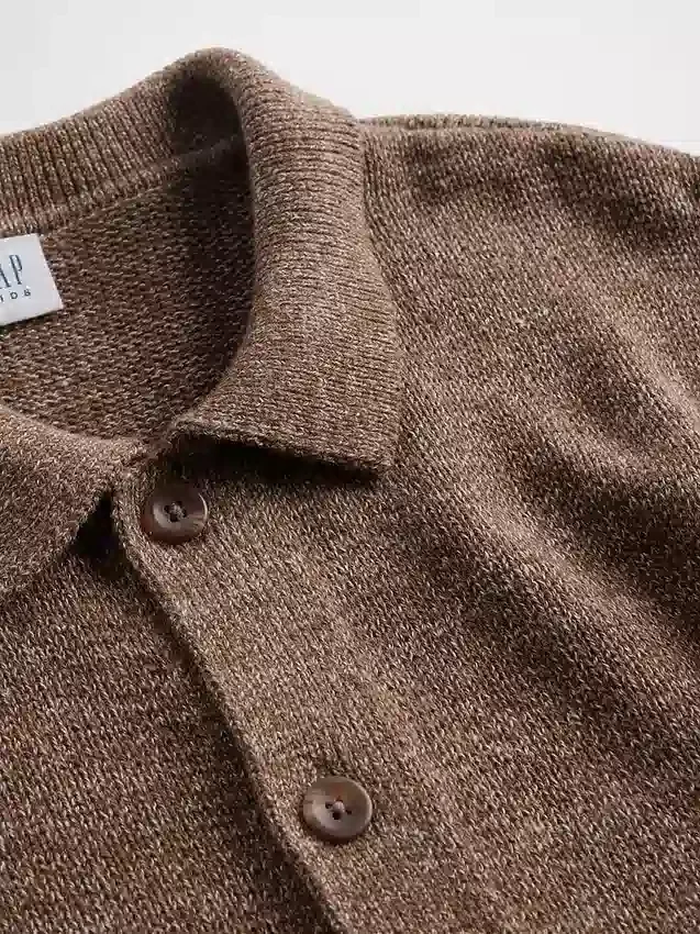 Kinder-Polo-Pullover in lockerer Passform