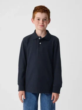 Kinder-Poloshirt aus Bio-Baumwolle