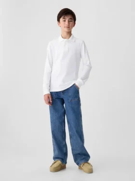 Kinder-Poloshirt aus Bio-Baumwolle