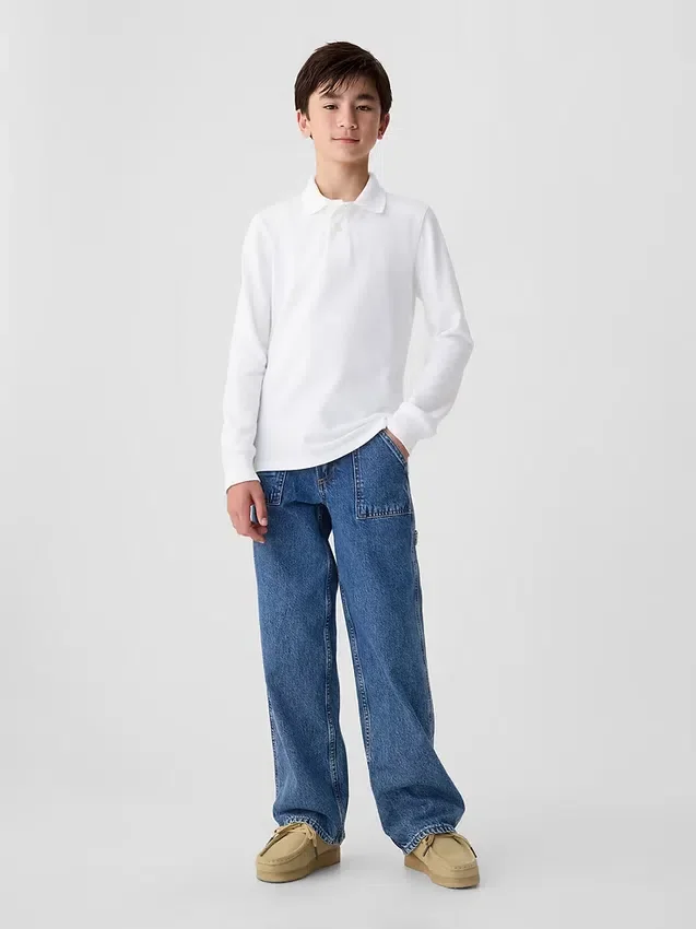 Kinder-Poloshirt aus Bio-Baumwolle