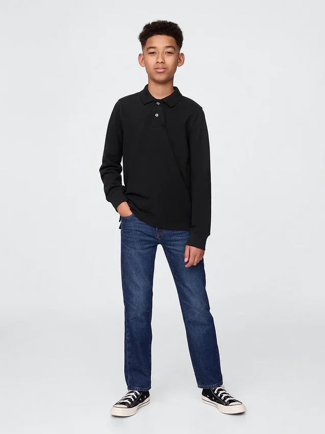 Kinder-Poloshirt aus Bio-Baumwolle