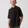 Kinder-Poloshirt aus Piqué mit lockerer Passform