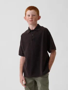 Kinder-Poloshirt aus Piqué mit lockerer Passform