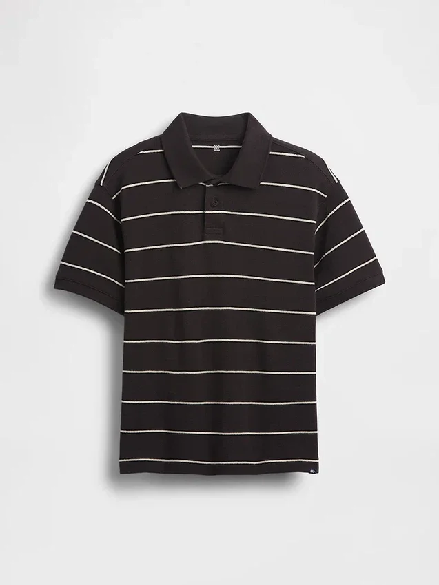 Kinder-Poloshirt aus Piqué mit lockerer Passform