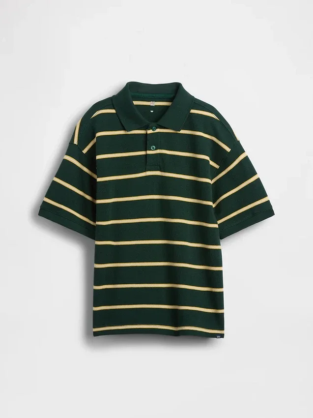 Kinder-Poloshirt aus Piqué mit lockerer Passform