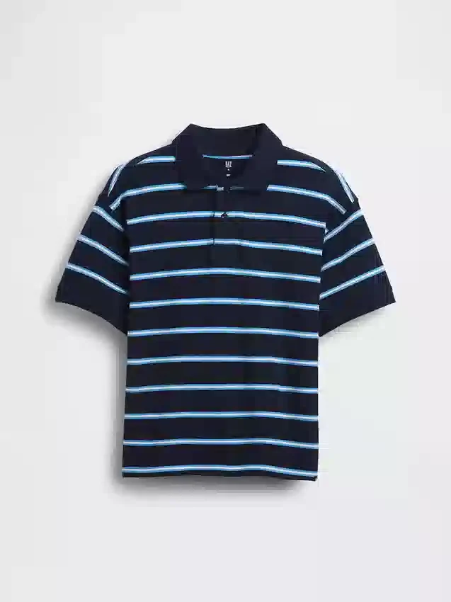 Kinder-Poloshirt aus Piqué mit lockerer Passform