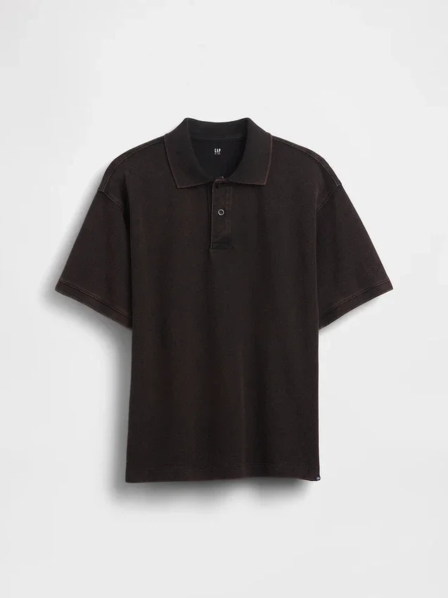 Kinder-Poloshirt aus Piqué mit lockerer Passform