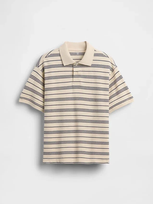 Kinder-Poloshirt aus Piqué mit lockerer Passform