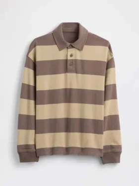 Kinder-Poloshirt aus schwerem Stoff in lockerer Passform
