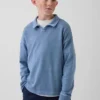 Kinder-Poloshirt aus schwerem Stoff in lockerer Passform