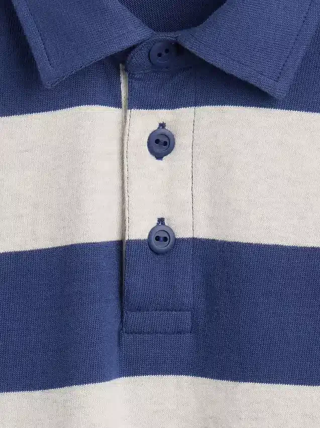 Kinder-Poloshirt aus schwerem Stoff in lockerer Passform