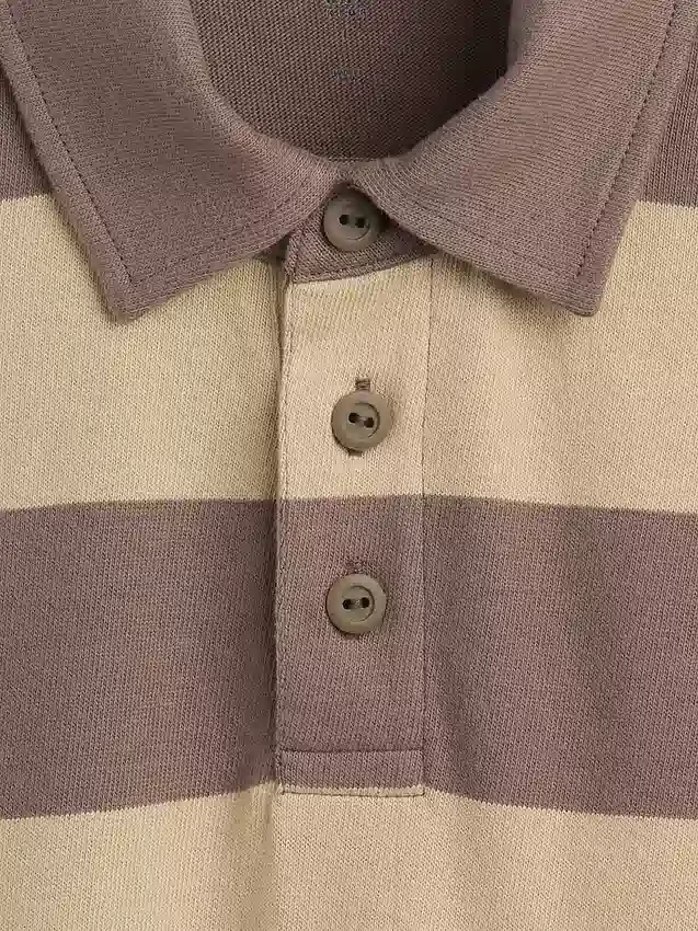 Kinder-Poloshirt aus schwerem Stoff in lockerer Passform
