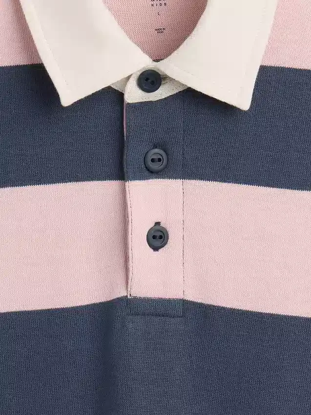 Kinder-Poloshirt aus schwerem Stoff in lockerer Passform