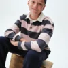Kinder-Poloshirt aus schwerem Stoff in lockerer Passform