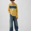 Kinder-Poloshirt aus schwerem Stoff in lockerer Passform