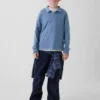 Kinder-Poloshirt aus schwerem Stoff in lockerer Passform