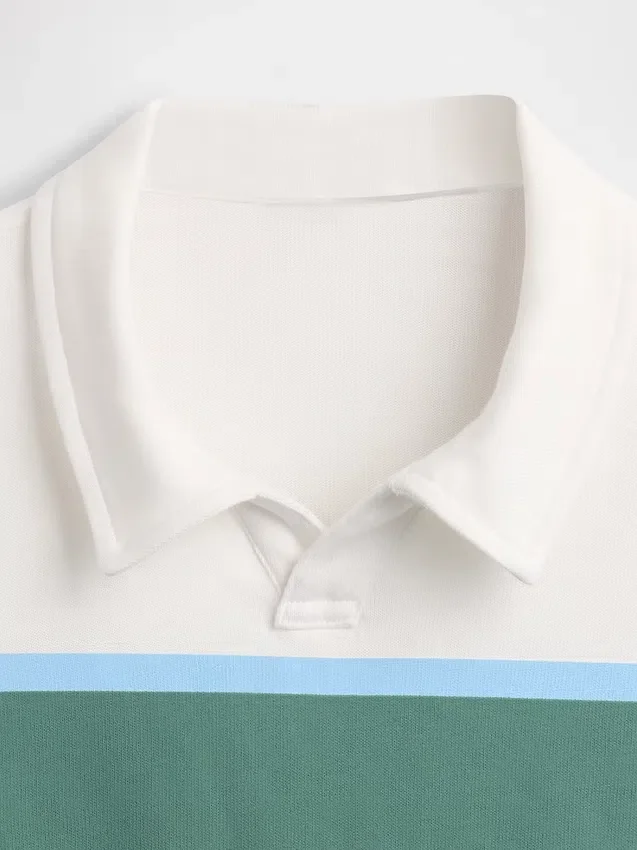 Kinder-Poloshirt aus schwerem Stoff in lockerer Passform