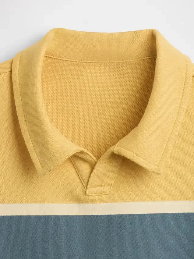 Kinder-Poloshirt aus schwerem Stoff in lockerer Passform