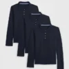 Kinder-Poloshirts im Uniform-Stil (3er-Pack)
