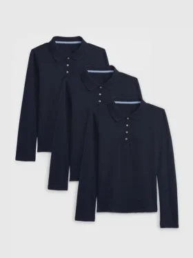 Kinder-Poloshirts im Uniform-Stil (3er-Pack)