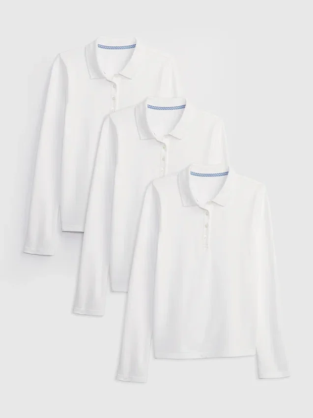 Kinder-Poloshirts im Uniform-Stil (3er-Pack)