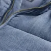 Kinder-Pufferjacke aus Denim mit kuscheligem Futter