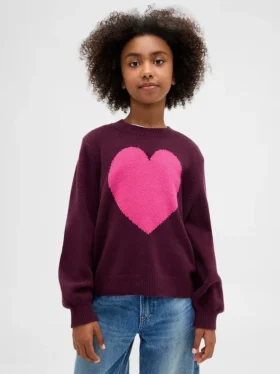 Kinder-Pullover „CashSoft“ mit Rundhalsausschnitt