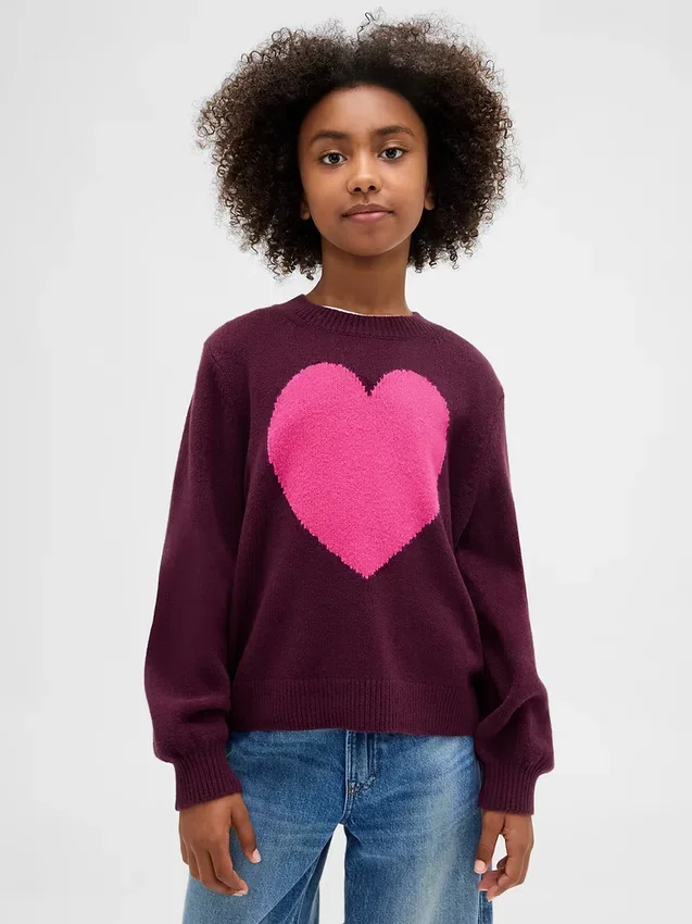 Kinder-Pullover „CashSoft“ mit Rundhalsausschnitt